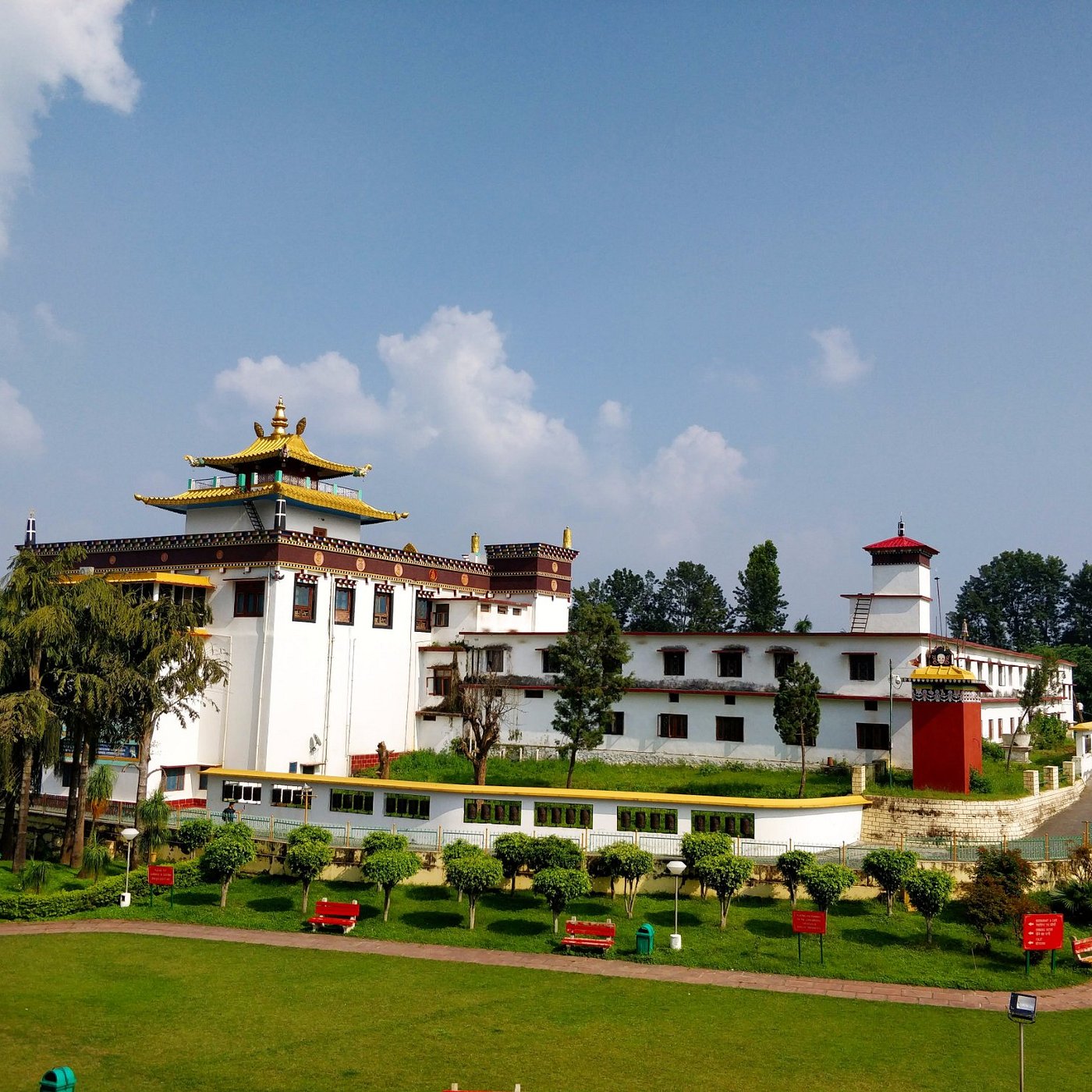 Buddhist monastery in greenery – serene tour
